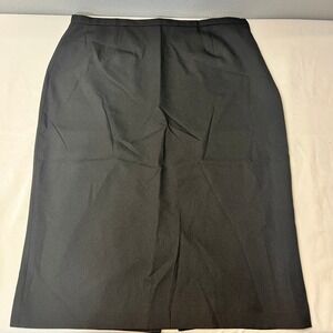 Barrie‎ Pace Black Pencil Skirt Closet Staple Career Office Wear Classic Size 16